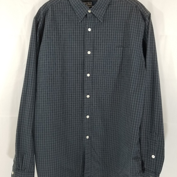 3 Mens Casual Button Down Shirts Sz Large R Lauren - Picture 2 of 8